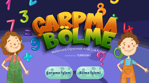 Android application Çarpma Bölme screenshort