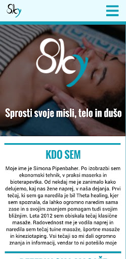 Sky masaže Screen 2