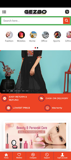 Gezbo: online shopping App Screen 2