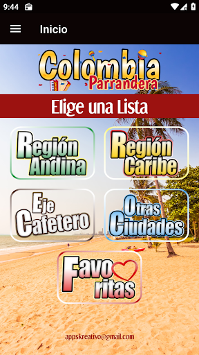 Android application Radio Colombia Parrandera screenshort