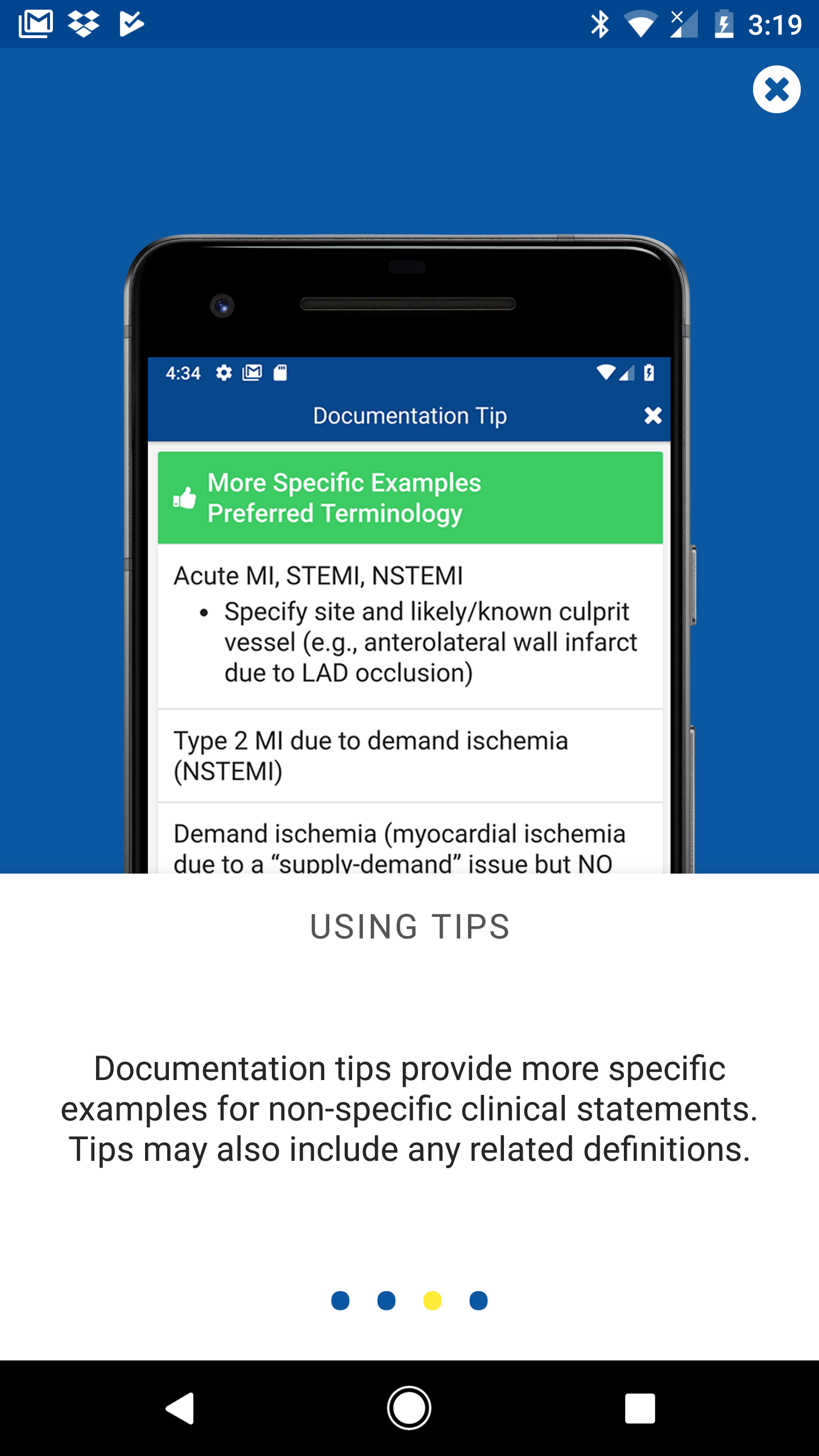 Android application ClinDOC Pro screenshort
