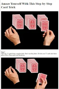 カードのトリックを行う方法