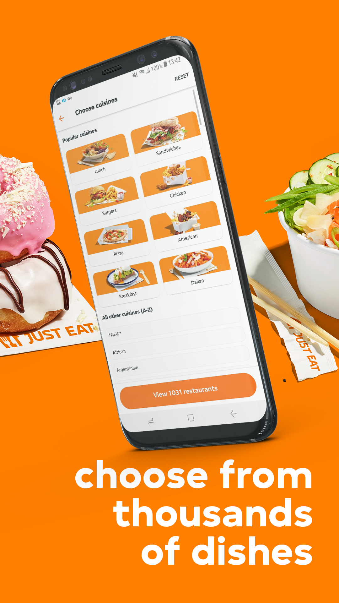 Android application Just Eat UK - Takeaway Delivery screenshort