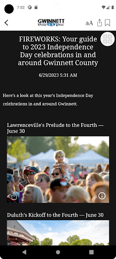 Gwinnett Daily Post Screen 3