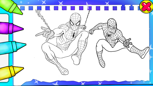Spider Ultra Man Drawing Book