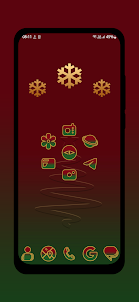 Red Green Christmas Icons