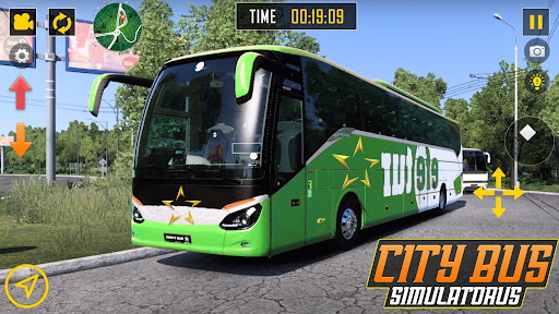 Android application Modern Bus Coach Driving Games screenshort