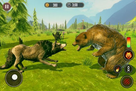 Wolf Simulator: Wild Animal Attack Game Screenshot