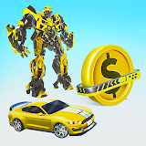 Coin Robot Car Transform: War Robot games icon