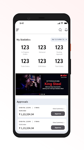 Android application Ador Distributor - Dev screenshort