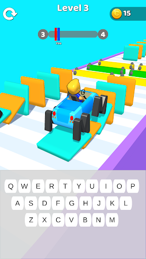 Android application Type Race - Race Car Type screenshort