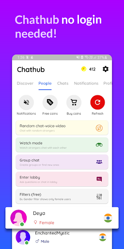 ChatHub Lite Chat Anonymously Screen 2