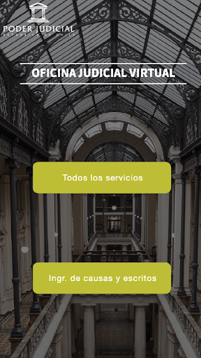 Android application Oficina Judicial Virtual screenshort