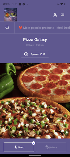 Android application Pizza Galaxy Limerick screenshort