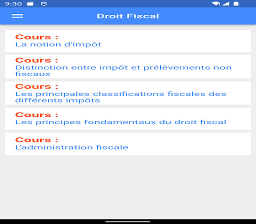 Cours de Droit Fiscal Screen 3