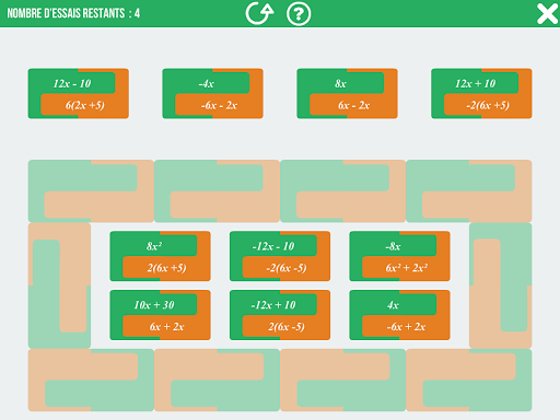 Domino Calcul Littéral Screen 2