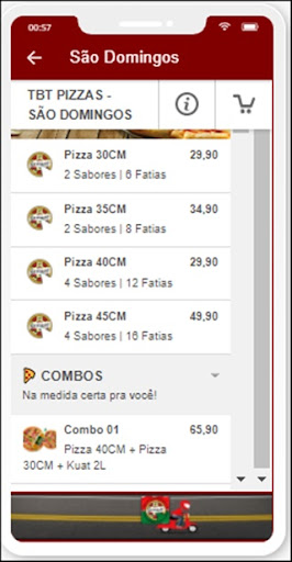 TBT Pizzas Screen 3