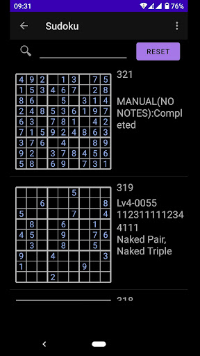 Sudoku Input and Solve Screen 3