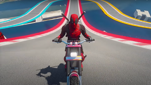 Superhero Tricky Bike Racing 1.8 screenshots 2