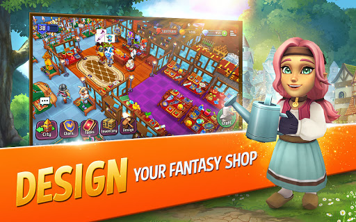Shop Titans: Epic Idle Crafter, Build & Trade RPG apkpoly screenshots 10