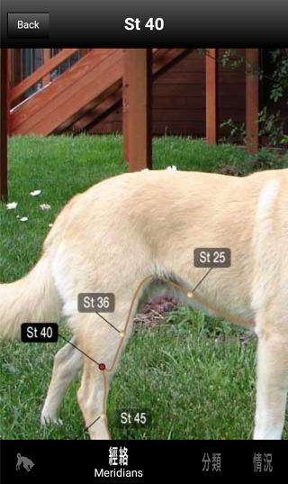 Android application Canine AcuPoints screenshort