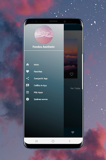 Android application Fondos Aesthetic screenshort
