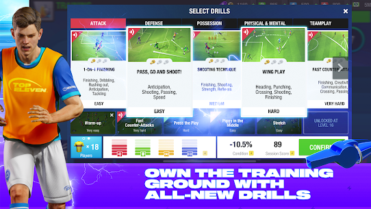 Top Eleven 2024 MOD APK (Unlimited Money) v24.10.2 4