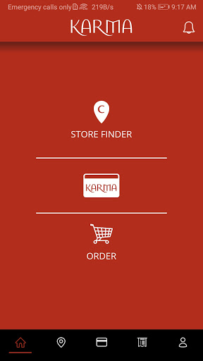 Android application Food Karma screenshort