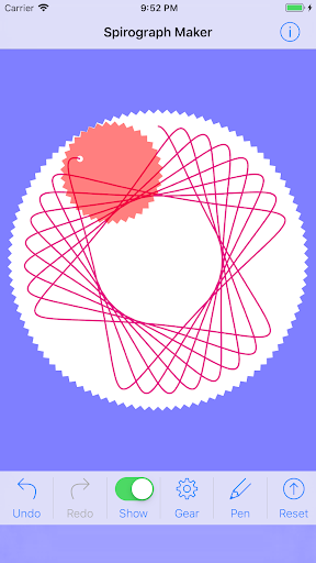 Android application Spirograph Maker screenshort
