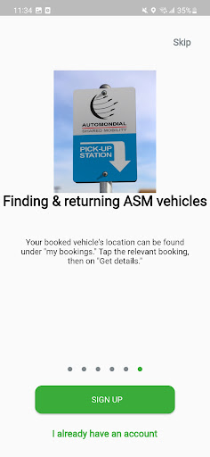 Android application Automondial screenshort