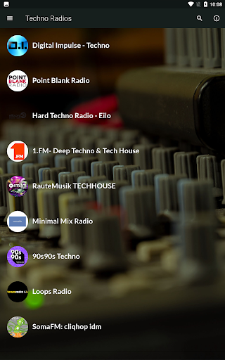 Android application Techno Music Radio Stations screenshort