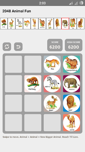2048 Animal Fun Screen 3