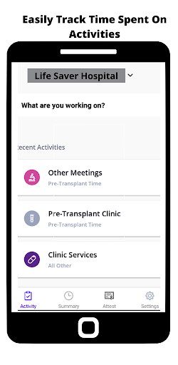 Android application time:study NOW screenshort