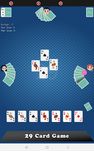 Android application 29 Card Game screenshort