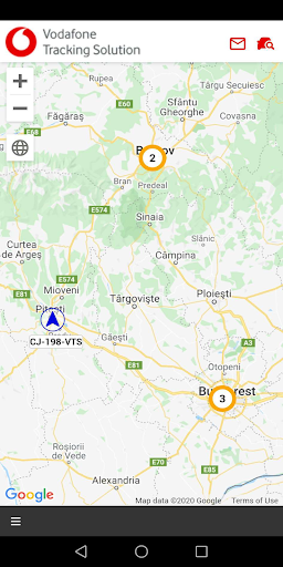 Vodafone Tracking Solution Screen 2