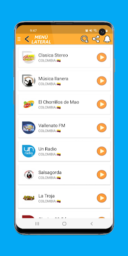 Colombian stations Screen 3
