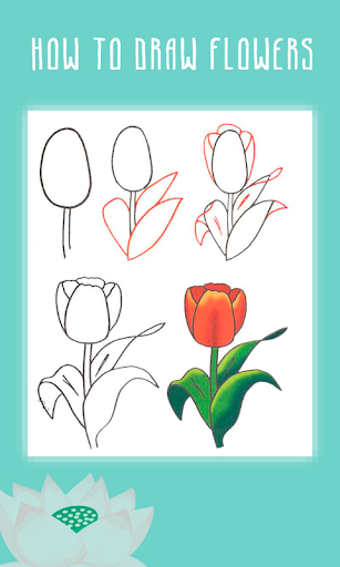 How To Draw Flowers in stages Screen 3