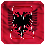 Albania Flag Letter Alphabet & Name icon