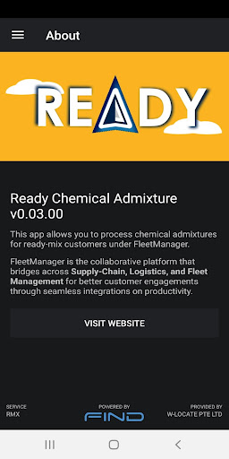 Ready Chem Admix Screen 3