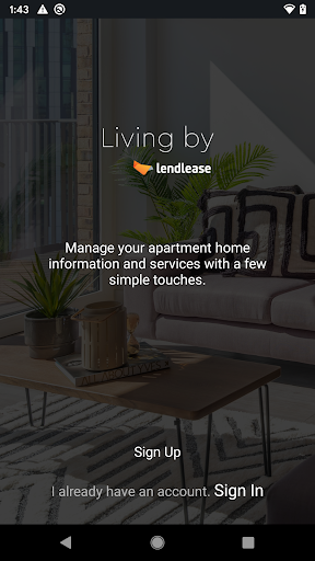 Android application Living by Lendlease App screenshort