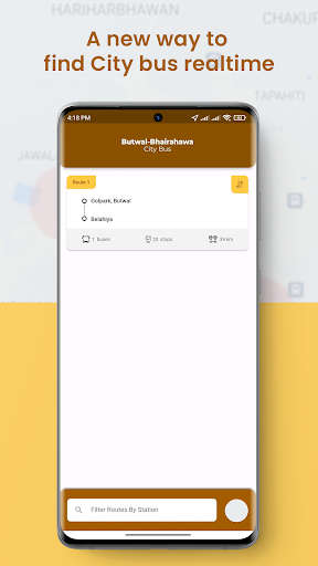 Android application Butwal Bhairahawa City Bus screenshort