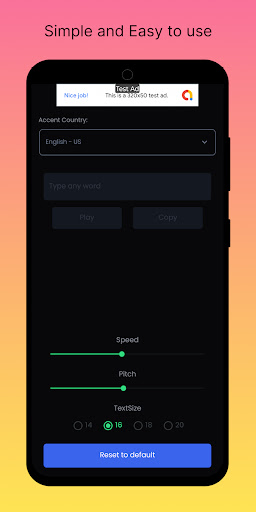 Android application American Word Pronunciation screenshort