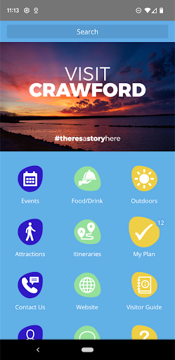 Screenshot of Visit Crawford