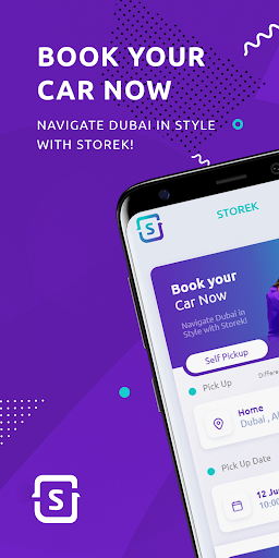 Android application Storek Car Rental screenshort