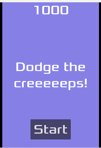 Android application Dodge The Creeeeeps! screenshort