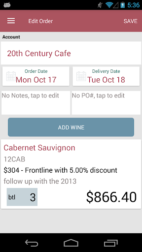 Vinosmith-Distributor Screen 2