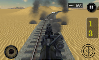 Gunship Bullet Train: Hurdles - Screenshot 3