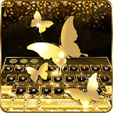 Gold Butterfly Keyboard Theme icon
