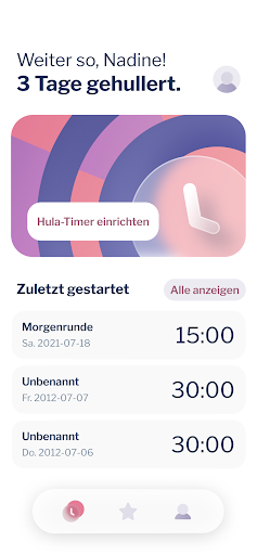 Android application Hula Hoop Timer screenshort