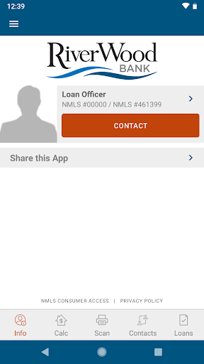 Android application RiverWood Mortgage screenshort